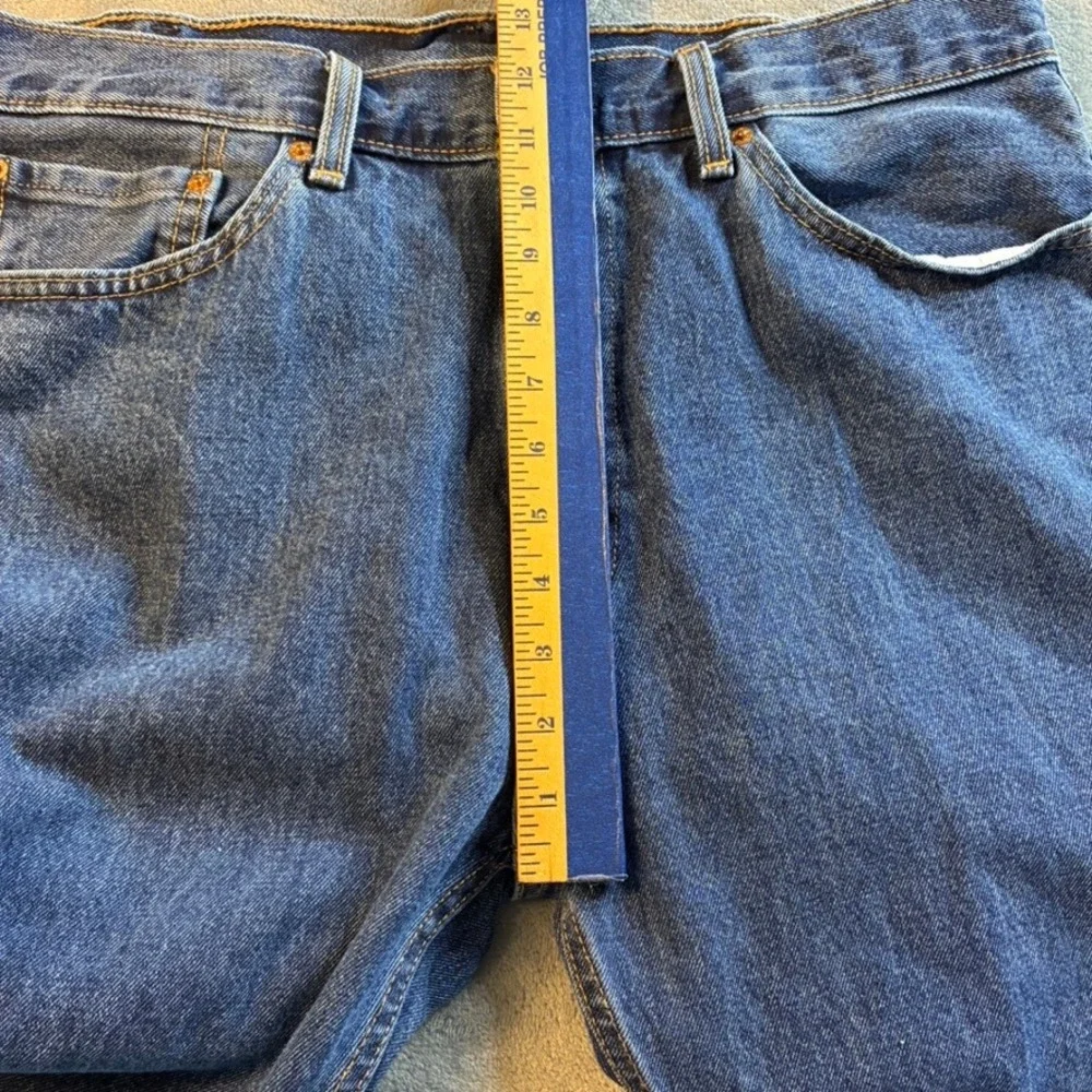 Levis 505 Regular Fit Straight Leg Men's Jeans Blue Medium Wash‎ 38x32 Rugged